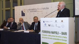Convegno “Ferrovia Napoli-Bari. Campania: dalla prima ferrovia in Italia alla prima ferrovia sostenibile in Europa”.